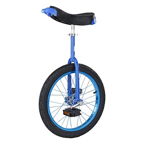 Monociclo : Monociclo Ajustable, Equilibrio de Circo una Sola Rueda Acrobacias Bicicletas Ejercicio DiversióN Fitness Ciclismo Adecuado para Principiantes NiñOs Y Adultos / 24 pulgadas / azul