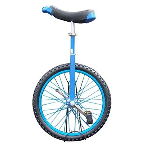 Monociclo : Monociclo con Ruedas De 14 / 16 / 18 / 20 Pulgadas para Personas Altas, Ciclo Básico para Principiantes, Deportes Al Aire Libre para Niños Y Adultos, Azul (Color: Azul, Tamaño: 18") Duradero