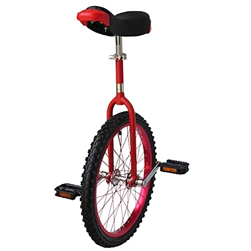 Monociclo : Monociclo con Soporte Y Bomba Asiento Ajustable ,  Rueda Monociclo para Adultos Adolescentes Principiante Deportes Al Aire Libre Ejercicio Físico Salud (Color: Rojo, Tamaño: 14 Pulgadas) Durable