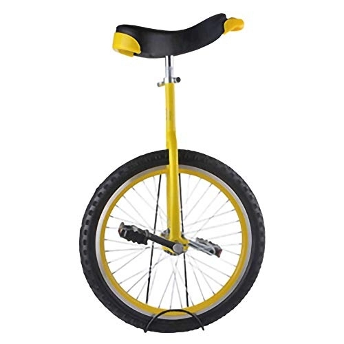 Monociclo : Monociclo, Equilibrio de Llantas de Montaña Antideslizante Ajustable Ejercicio de Ciclismo Un Ciclo con una Sola Rueda para AcróBatas NiñOs Principiantes / 16 inches / amarillo