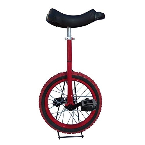 Monociclo : Monociclo, Kids Principiantes Acrobacia Bicicleta Fitness Equilibrio Ciclismo Ejercicio Altura Asiento Ajustable NeumáTico Antideslizante Con Soporte / 16 inches / B