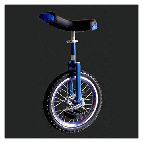 Monociclo : Monociclo, Llanta De Aluminio De Aleación Gruesa Monociclo De Rueda De 16 / 18 / 20 Pulgadas Equilibrio Ejercicio Diversión Fitness for Adultos Niños (Color : Blue, Size : 20 Inches)