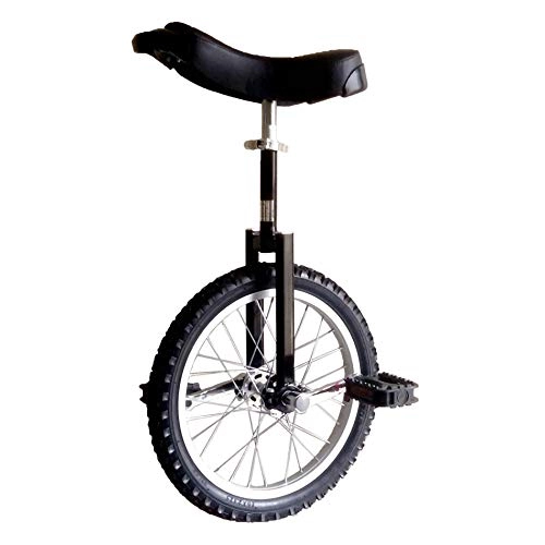 Monociclo : Monociclo, NiñOs Bicicleta de Equilibrio Accesorios de Acrobacia Ejercicio Competitivo Bicicleta de Ejercicio SillíN ErgonóMico Contorneado Ajustable / 16 inches / Negro