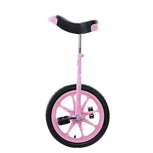Monociclo : Monociclo Rosado Monociclo para Nios (Rueda de 16 "pulgadas) para Chicas, Deportes Al Aire Libre Ejercicio Fsico Bicicleta Divertida, Rueda Individual Bicicleta de Equilibrio, Viaje, Coche Acrobtic