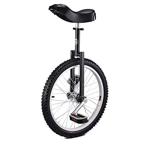 Monociclo : Monociclos Negro Unisex por Ninos / Adultos, Ejercicio de Autoequilibrio Bicicleta de Ciclismo - Antideslizante Al Aire Libre Deportes Aptitud (Size : 20inch)