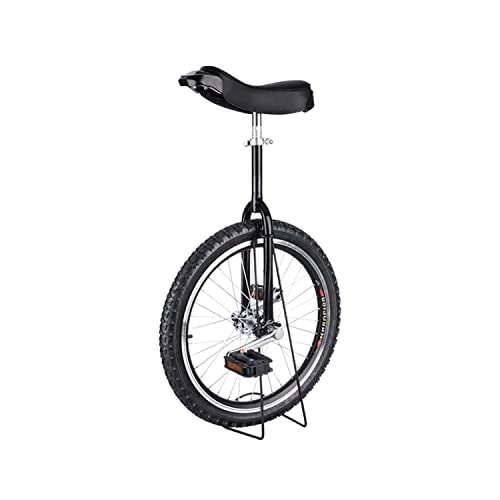 Monociclo : Neumático de Monociclo Rueda de Monociclo Cromado Estilo de Entrenamiento Ciclismo con Soporte Ciclismo Deportes al Aire Libre Ejercicio físico (Negro 16 Pulgadas)