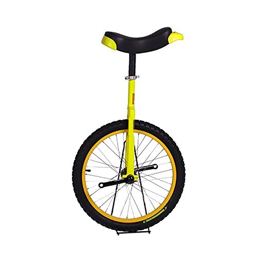 Monociclo : QWEASDF Monociclo, 18"Unicycle para niños, uniciclos al Aire Libre Ajustables con llanta de aleación, Equilibrio Ciclismo Bicicletas Ciclismo Deportes al Aire Libre Ejercicio Fitness, Amarillo