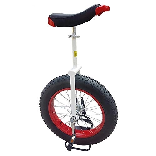 Monociclo : SSZY Monociclo Monociclo para Principiantes / Adultos de 24 Pulgadas (180-200 Cm), para Deportes de Trekking, Bicicleta de Equilibrio de Cuadro Resistente, con Llanta de Montaña (Color : Red1)