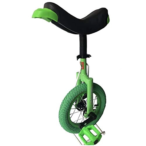 Monociclo : TTRY&ZHANG Niños / niñas / niñas más pequeños 12"Unicycles, ChiDerny cuya Altura 70-115cm / 27.6-45.3 Pulgada, Inicio de saldo Exterior Uni-Ciclo, cómodo Asiento de Montar (Color : Green)