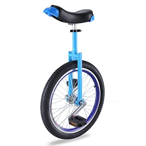 Monociclo : TTRY&ZHANG Uniciclos Azules para niño / niña / Mujer / Principiantes, Adultos Deportes al Aire Libre Una Rueda Bicicleta con Silla de Montar Ajustable, Mejor (Size : 16 Inch Wheel)
