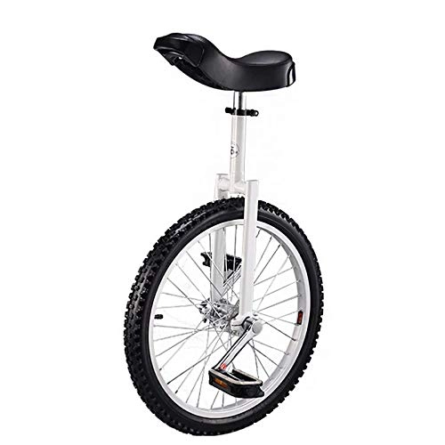 Monociclo : YQG Monociclo de 20 Pulgadas con Llantas de Acero de Aluminio Ajustable en Altura, Uni Cycle, Monociclo para Hombres, Mujeres, Adolescentes, niños, Jinetes, Mejor Regalo de cumpleaños, Color bla