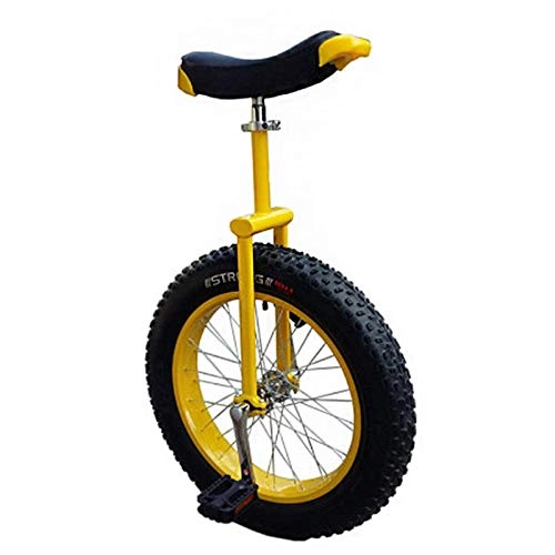 Monociclo : YQG Monociclo para Adultos de 20 Pulgadas para Personas de más de 160 cm, Monociclo de Rueda Grande para Trabajo Pesado con neumático Extra Grueso, Carga 150 kg / 330 LB