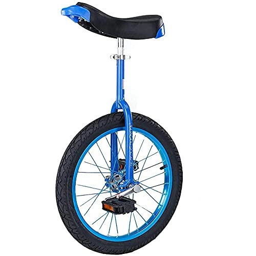 Monociclo : YVX Azul de 16"para niños, Bicicleta de 1820" para Adolescentes y Adultos, Bicicleta de 24"para Personas Grandes, Marco de Acero Resistente y Rueda de aleación