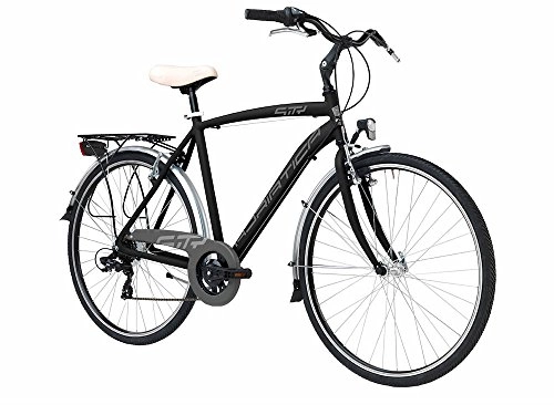 Paseo : Bicicleta Cicli Adriatica Sity 3 de hombre, estructura de aluminio, rueda de 28, Shimano 18 velocidades, 2 colores disponibles, negro