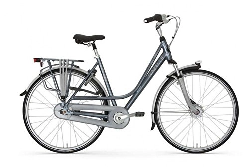Paseo : City Bike Bicicleta holandesa Gazelle Paris C7 + 28 'de 7 velocidades de 2016, color Wasserblau 316, tamaño 57, tamaño de rueda 28.00 inches