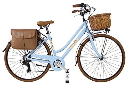 Paseo : Dolce Vita by Canellini - Bicicleta vintage de estilo veneciano retro para bicicleta de ciudad, color azul 50