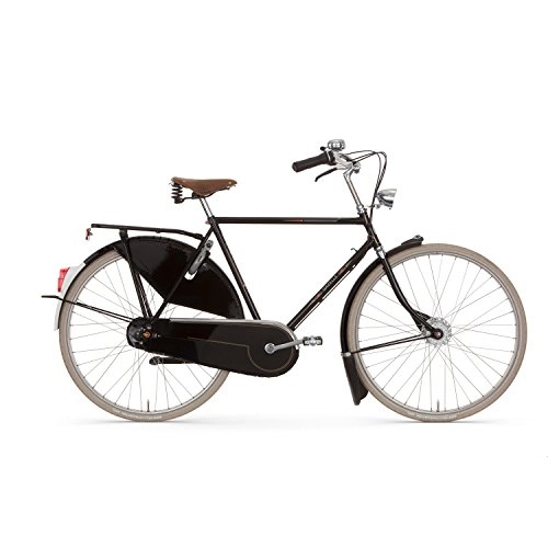 Paseo : Gazelle Tour Populair USA - Bicicleta holandesa para hombre (8 velocidades, altura del cuadro: 57 cm), color negro