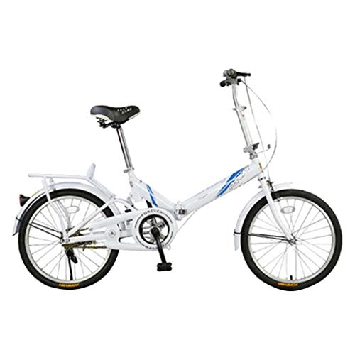 Paseo : Paseo Bicicleta Bicicleta Plegable Hembra Adulta Ultra Ligero Portátil De Bicicletas 20" Mini Estudiante Pequeña Bicicleta (Color : Blue, Size : 113 * 60 * 100cm)