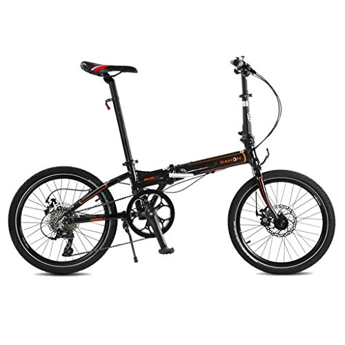 Paseo : Paseo Bicicleta Plegable Bicicleta Universal Plegable Bicicleta para Mujer 6 Velocidades 20 Pulgadas Juego De Ruedas Cambio Compacto (Color : Black, Size : 150 * 30 * 108cm)