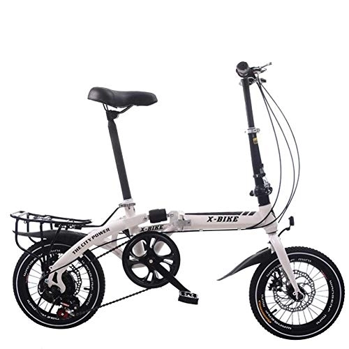 Plegables : AOHMG Bicicleta Plegable Adulto, 6-velocidades Bici Plegable Peso Ligero with Sillin Confort