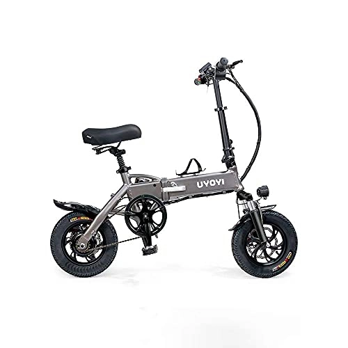 Plegables : Bicicleta Plegable Batería de conducción para Adultos Coche Pequeño Scooter motorizado Hombres y Mujeres Mini Bicicleta eléctrica Plegable Batería de Litio Ultraligera