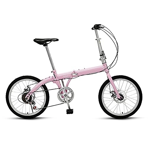 Plegables : Bicicleta Plegable, Bicicleta Ultraligera de 20 Pulgadas, Bicicleta portátil para Hombres y Mujeres, Bicicleta Retro de Ciudad con Frenos de Disco Dobles de Velocidad Variable