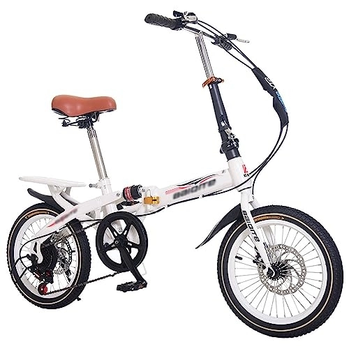 Plegables : Bicicleta plegable, bicicletas plegables para adultos con cambio de 6 velocidades, bicicleta plegable liviana, bicicleta para acampar, peso ligero, acero al carbono, altura ajustable para adolescentes