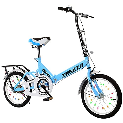 Plegables : Bicicleta Plegable De 20 Pulgadas Bicicletas Plegables De Una Sola Velocidad Bicicleta De Ciudad Ligera para Hombres, Mujeres, Adultos, Estudiantes, Bicicletas para Viajeros Urbanos, C