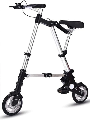 Plegables : Bicicleta plegable ligera de aluminio – Mini de 8 pulgadas para adultos, bicicleta de estudiante con sistema de plegado rápido y comodidad ajustable, opción portátil ultraligera