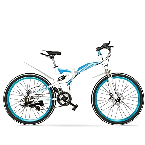 Plegables : Bicicleta Plegable para Adultos, 26 pulgadas Bike Sport Adventure - Bicicleta para joven, mujer Mountain Bike, 21 velocidades / B / 26inch