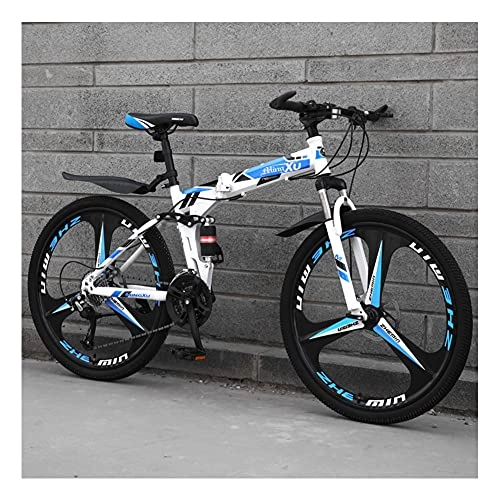 Plegables : Bicicleta Plegable Para Adultos, Bicicleta De Montaña De 26 Pulgadas, Velocidad Variable, Unisex Adulto, Mujer Mountain Bike / blue26inch / 21speed