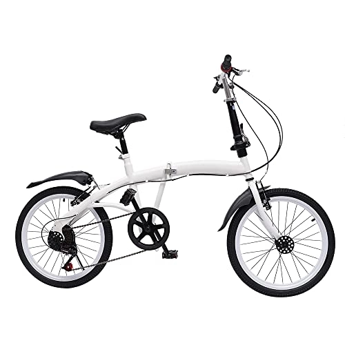 Plegables : biniliubi Bicicleta plegable adultos hombres y mujeres adolescentes doble amortiguador delantero y trasero velocidades variables doble freno mango altura asiento