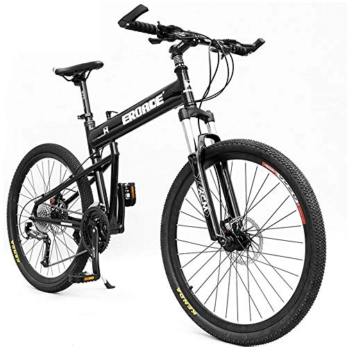 Plegables : CHEZI LightBicicleta de montaña Plegable Bicicleta de aleacin de Aluminio Frenos de Disco de Aceite Wagon Racing Speed Bicicleta de montaña Bicicleta de Estudiante 24 Pulgadas 27 Velocidad Adulto