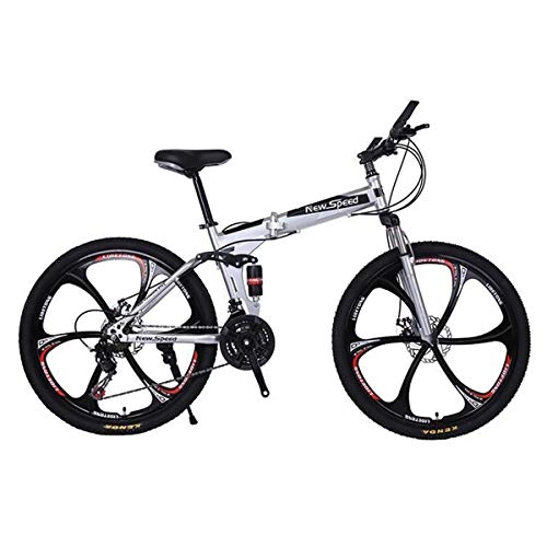 Plegables : Dapang Bicicleta de montaña de 26"- Cuadro de Aluminio de 17" con Frenos de Disco - Seleccin, 6, 24speed