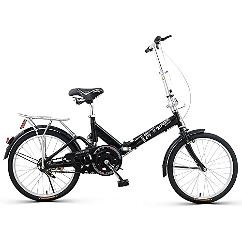 Plegables : DODOBD Bicicleta Plegable 20 Pulgadas, Estructura de Acero con Alto Contenido de Carbono Adecuado para Adultos Adolescentes Estudiante Bicicletas de Ciudad