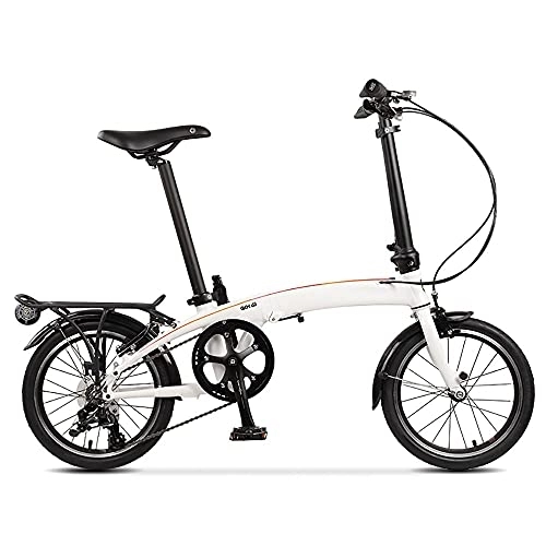 Plegables : DODOBD Bicicleta Plegable, Bicicleta Ultraligera de 16 Pulgadas, 3 Velocidades Velocidad Variable para Trabajo Ligero con Luces Traseras, Bicicleta portátil para Adultos Hombres y Mujeres
