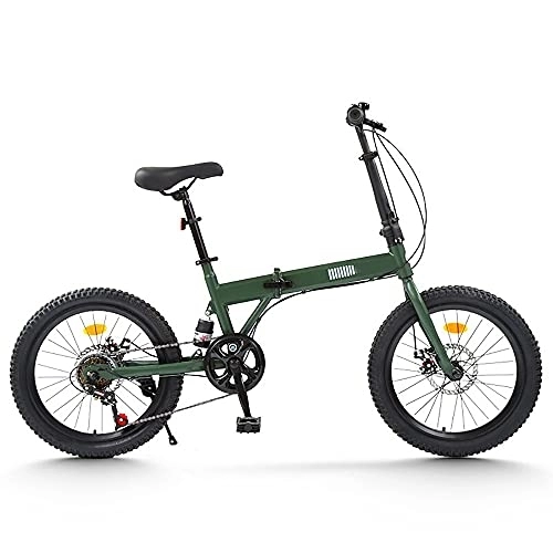 Plegables : DODOBD Bicicleta Plegable Unisex Adult 20 Pulgadas de 6 Velocidades, Bici Plegable Estructura de Acero con Alto Contenido de Carbono Adecuado, Bicicletas de Ciudad