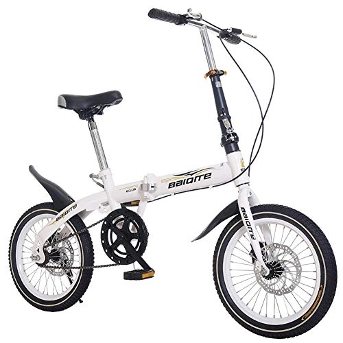 Plegables : DULPLAY Mini Bicicletta, Bicicleta Plegable, Bicicleta De Carretera Adulto Masculino Mujer Estudiante Bicicletta, City Bike Ligero G 16 Pulgadas