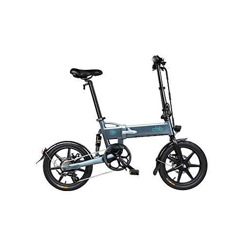 Plegables : Fangteke FIIDO D2S Ebike Neumáticos de 16 Pulgadas Bicicleta eléctrica Plegable Motor de 250 vatios 6 velocidades Bicicleta eléctrica de Cambio para Adultos Desplazamiento Urbano