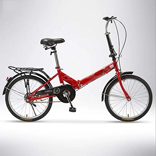 Plegables : Ffshop Bicicleta amortiguadora Ultraligero for Adultos Bicicleta Plegable portátil pequeña Bicicleta Velocidad Bicicleta Plegable (Color : B)