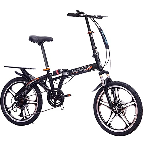 Plegables : GWL Bicicleta Plegable para Adultos, Bicicleta De Montaña De 20 Pulgadas, Velocidad Variable, Plegable, Bicicletas De Carretera, Portátil, Duradera, Bicicleta De Ciudad
