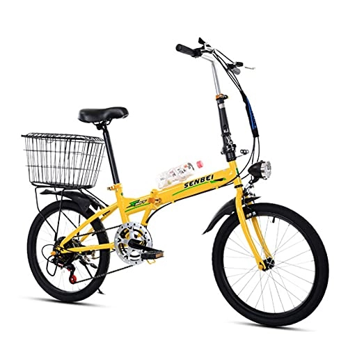 Plegables : GWL Bicicleta Plegable para Adultos, Bicicleta De Montaña De 20 Pulgadas, Velocidad Variable, Unisex Adulto, Mujer Mountain Bike / C