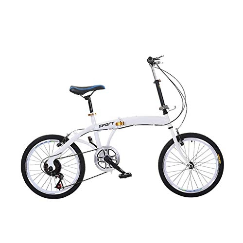 Plegables : JF Bicicleta De Ciudad Plegable De Aleación Ligera De 20", Bicicleta Plegable Antideslizante, Bicicleta para Dama Adulta Masculina Y Femenina