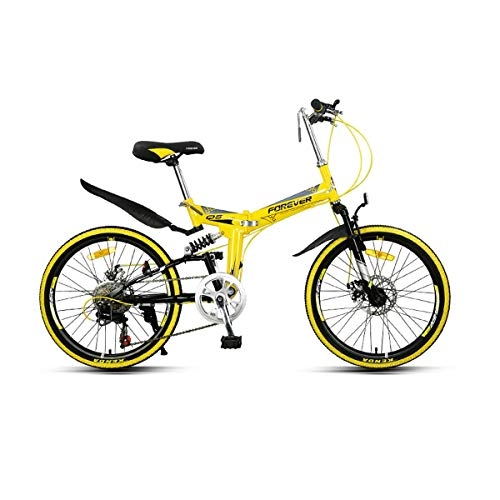 Plegables : Kehuitong Bicicleta, Bicicleta Plegable, Bicicleta de 7 velocidades de 22 Pulgadas para Hombres y Mujeres, Bicicleta de Estudiante Adulto, Mini Bicicleta Ligera Q5 El último Estilo, diseño Simple.