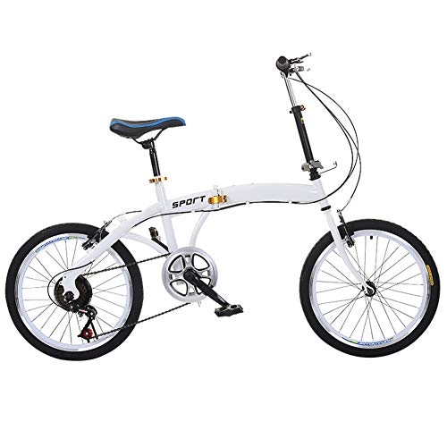 Plegables : KXDLR Variable Speed ​​Bicicletas Bicicletas Plegables Adult Light Shift Portátil De 20" Bicicletas Plegables Bicicletas Plegables, Estructura De Aleación De Aluminio