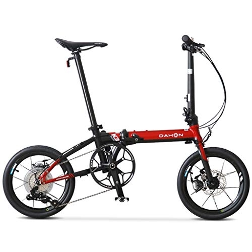 Plegables : Likai Mini Bicicleta Plegable De Velocidad Ultraligera De 16 Pulgadas Bicicleta para Hombres Y Mujeres Estudiantes Adultos