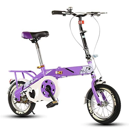 Plegables : LPsweet Bicicleta Plegable para Niños, Bicicleta Plegable Plegable De Acero De Alto Carbono Ajustable Y Segura Bicicleta De Equilibrio Cómoda para Niños Pequeños Niños Estudiantes Adultos, 12inches