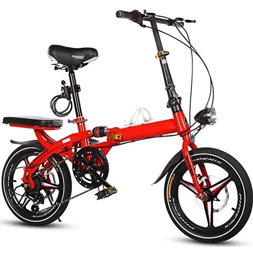 Plegables : LVTFCO Bicicleta de viaje para adultos, bicicleta de amortiguación de 20 pulgadas, frenos de disco cambiantes, ultraligera, portátil, mini hombres y mujeres, bicicleta plegable, para trabajadores de