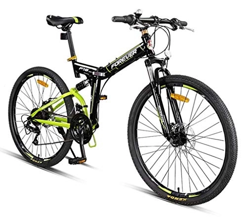Plegables : MQJ Bicicleta de Montaña de 26 Pulgadas Cross-Country Velocidad Variable Adulto Cola Suave Plegable Bicicleta Unisex Ultra-Light Y Portátil 24 Velocidades B, a