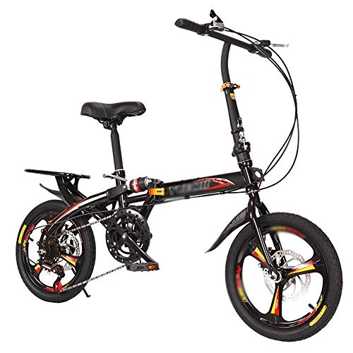 Plegables : N / A HAIZHEN -Bicicleta Plegable para Adultos, Marco De Acero Al Carbono Ligero Y Duradero Bicicleta De Montaña con Doble Freno De Disco para Hombre Y Mujer
